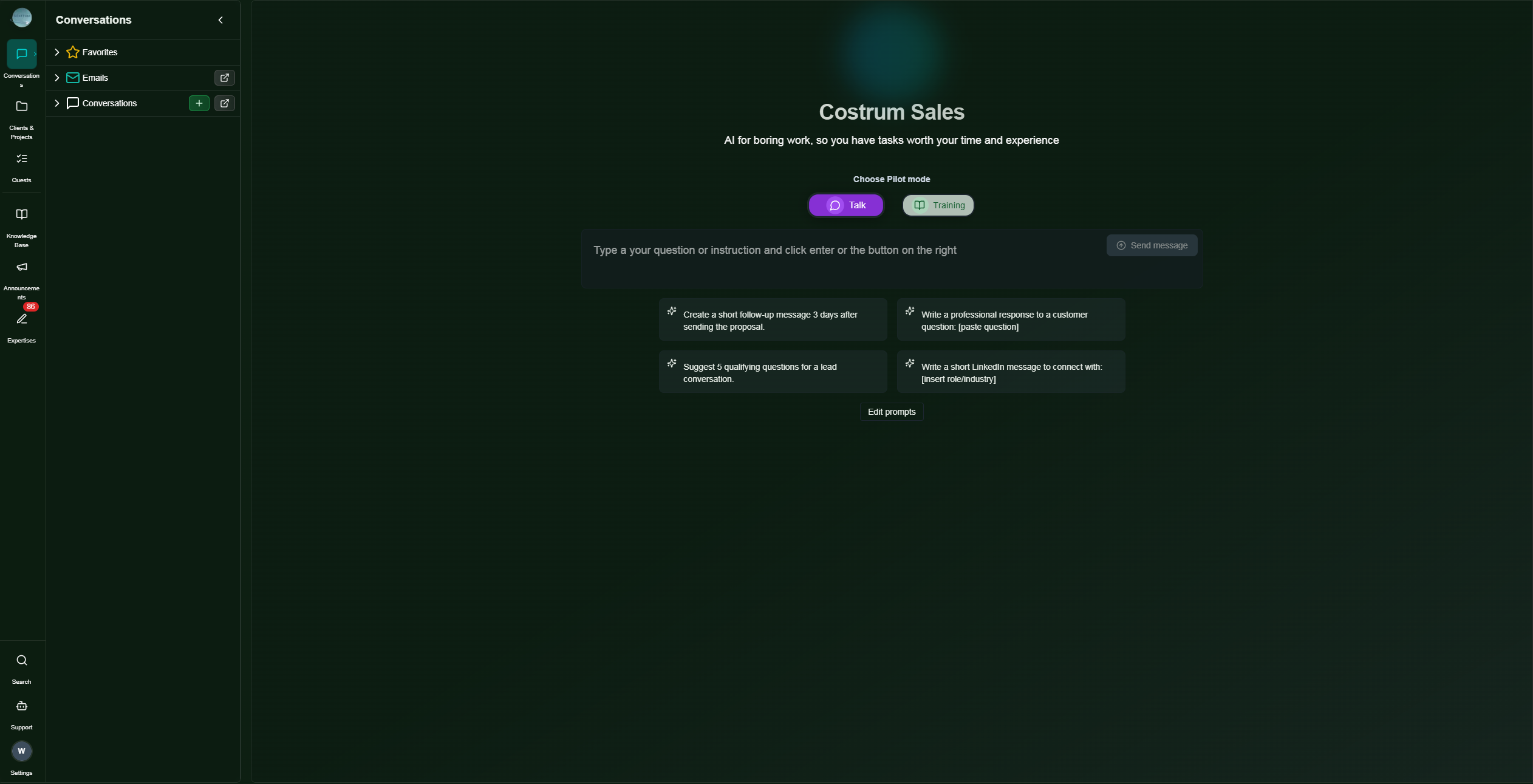 SalesPilot screenshot